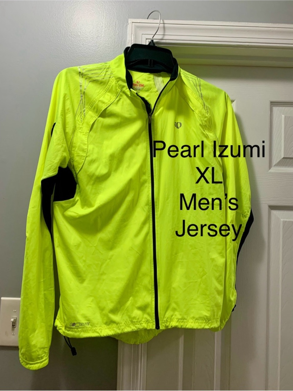 Pearl Izumi Neon Yellow Performance Jacket with Black Trim Mens XL